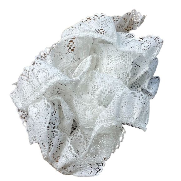Vintage White Lace Trim Edging Sewing u  Junk Journaling Scrapbooking Embellishm - Picture 1 of 4
